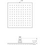 Ideal Standard Idealrain A8604XG deszczownica 25x25 cm kwadratowa czarna zdj.2