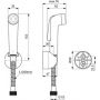 Ideal Standard IdealSpray B0924AA zestaw słuchawki bidetowej zdj.2