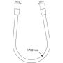 Ideal Standard Idealrain BE175BR wąż prysznicowy 175 cm zdj.2