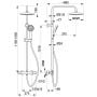 KFA Armatura Moza 573691100 zestaw prysznicowy ścienny termostatyczny z deszczownicą chrom zdj.2