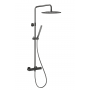 KFA Armatura Moza Gun Metal Grey 573692061 zestaw prysznicowy ścienny termostatyczny z deszczownicą grafitowy zdj.1