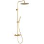 KFA Armatura Moza Brushed Light Gold 573692139 zestaw prysznicowy ścienny termostatyczny z deszczownicą złoty zdj.1