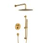 KFA Armatura Moza Brushed Gold 573933031 zestaw prysznicowy podtynkowy termostatyczny z deszczownicą złoty zdj.1