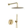 KFA Armatura Moza Brushed Light Gold 573953039 zestaw prysznicowy podtynkowy termostatyczny z deszczownicą złoty zdj.1