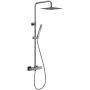 KFA Armatura Logon Gun Metal Grey 574692061 zestaw prysznicowy ścienny termostatyczny z deszczownicą grafitowy zdj.1