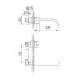 Kohlman Dexame QW183D bateria umywalkowa podtynkowa zdj.2