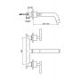 Kohlman Roxin QW190R bateria umywalkowa podtynkowa zdj.2