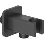 Kludi A-QA 655683900 przyłącze kątowe z uchwytem czarny zdj.1