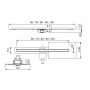 New Trendy Visio Slim GunMetal OL0095 odpływ liniowy 100 cm zdj.2