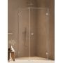 New Trendy Oxia AXJ0087 kabina prysznicowa 100x80 cm prostokątna chrom połysk/szkło przezroczyste zdj.3