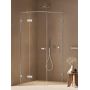 New Trendy Oxia AXJ0103 kabina prysznicowa 80x80 cm kwadratowa chrom połysk/szkło przezroczyste zdj.3