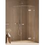 New Trendy Oxia AXJ0133 kabina prysznicowa 80x80 cm kwadratowa chrom połysk/szkło przezroczyste zdj.3