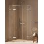 New Trendy Oxia AXJ0178 kabina prysznicowa 80x80 cm kwadratowa chrom połysk/szkło przezroczyste zdj.3
