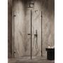 New Trendy Oxia Black AXJ0277WU kabina prysznicowa 90x80 cm prostokątna czarny mat/szkło przezroczyste zdj.3
