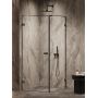 New Trendy Oxia Black AXJ0278 kabina prysznicowa 100x80 cm prostokątna czarny mat/szkło przezroczyste zdj.3