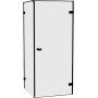 New Trendy Oxia Black AXJ0306 kabina prysznicowa 90x80 cm prostokątna czarny mat/szkło przezroczyste zdj.1