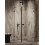 New Trendy Oxia Black AXJ0306 kabina prysznicowa 90x80 cm prostokątna czarny mat/szkło przezroczyste zdj.3