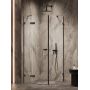 New Trendy Oxia Black AXJ0320WU kabina prysznicowa 100x80 cm prostokątna czarny mat/szkło przezroczyste zdj.3