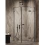 New Trendy Oxia Black AXJ0350 kabina prysznicowa 100x80 cm prostokątna czarny mat/szkło przezroczyste zdj.3
