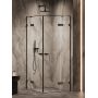 New Trendy Oxia Black AXJ0394 kabina prysznicowa 90x80 cm prostokątna czarny mat/szkło przezroczyste zdj.3