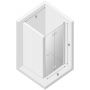 New Trendy New Soleo D0136A drzwi prysznicowe 100 cm składane zdj.2