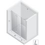 New Trendy New Soleo D0150A/D0094B drzwi prysznicowe 130 cm składane chrom połysk/szkło przezroczyste zdj.2