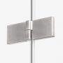New Trendy Avexa Nickel Brushed EXK8556 kabina prysznicowa 80x80 cm szczotkowany/szkło przezroczyste zdj.6