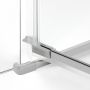 New Trendy Avexa Nickel Brushed EXK8557 kabina prysznicowa 80x80 cm szczotkowany/szkło przezroczyste zdj.3