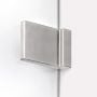 New Trendy Avexa Nickel Brushed EXK8643 ścianka prysznicowa walk-in 140 cm szczotkowany/szkło przezroczyste zdj.3