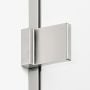 New Trendy Avexa Nickel Brushed EXK8643 ścianka prysznicowa walk-in 140 cm szczotkowany/szkło przezroczyste zdj.4