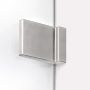 New Trendy Avexa Nickel Brushed EXK8718 ścianka prysznicowa walk-in 70 cm szczotkowany/szkło przezroczyste zdj.4