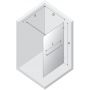 New Trendy Avexa Nickel Brushed EXK8718 ścianka prysznicowa walk-in 70 cm szczotkowany/szkło przezroczyste zdj.2