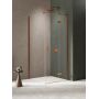 New Trendy Nesta Copper Brushed K4598 kabina prysznicowa 90x90 cm miedź szczotkowany/szkło przezroczyste zdj.1