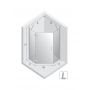 New Trendy Nesta Gunmetal Brushed K4787 kabina prysznicowa 90x90 cm gunmetal szczotkowany/szkło przezroczyste zdj.2