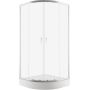 New Trendy Suvia K5111 kabina prysznicowa 80x80 cm półokrągła chrom połysk/szkło przezroczyste zdj.1