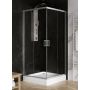 New Trendy Suvia K5114 kabina prysznicowa 90x90 cm kwadratowa chrom połysk/szkło przezroczyste zdj.3