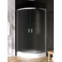 New Trendy Suvia K5120 kabina prysznicowa 90x90 cm półokrągła chrom połysk/ zdj.1