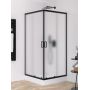 New Trendy Suvia Black K5125 kabina prysznicowa 80x80 cm kwadratowa czarny mat/szkło matowe zdj.1