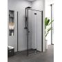 New Trendy Superia Black K5173 kabina prysznicowa 90x80 cm prostokątna czarny mat/szkło przezroczyste zdj.1