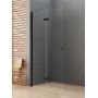 New Trendy New Soleo Black K5757 ścianka prysznicowa walk-in 120 cm czarny mat/szkło przezroczyste zdj.3