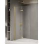 New Trendy New Soleo Gold Shine K5763 ścianka prysznicowa walk-in 90 cm złoty połysk/szkło przezroczyste zdj.3