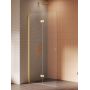New Trendy New Soleo Gold Brushed K5777 ścianka prysznicowa walk-in 120 cm złoty szczotkowany/szkło przezroczyste zdj.3