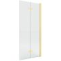 New Trendy New Soleo Gold Brushed K5778 ścianka prysznicowa walk-in 120 cm złoty szczotkowany/szkło przezroczyste zdj.1