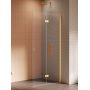 New Trendy New Soleo Gold Brushed K5778 ścianka prysznicowa walk-in 120 cm złoty szczotkowany/szkło przezroczyste zdj.3