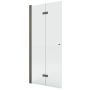 New Trendy New Soleo Gunmetal Brushed K5793 ścianka prysznicowa walk-in 90 cm gunmetal szczotkowany/szkło przezroczyste zdj.1