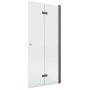 New Trendy New Soleo Gunmetal Brushed K5794 ścianka prysznicowa walk-in 90 cm gunmetal szczotkowany/szkło przezroczyste zdj.1