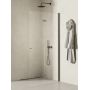 New Trendy New Soleo Gunmetal Brushed K5796 ścianka prysznicowa walk-in 100 cm gunmetal szczotkowany/szkło przezroczyste zdj.3