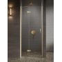 New Trendy Nesta Gold Brushed D0868A drzwi prysznicowe 90 cm uchylne złoty szczotkowany/szkło przezroczyste zdj.1