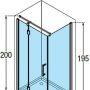 Novellini Modus MODUSF901K ścianka prysznicowa 90 cm zdj.3
