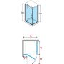 Novellini Modus MODUSGF110LD1K drzwi prysznicowe uchylne zdj.2